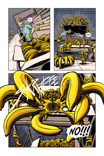'Bananas' Horror Short Sequential Art